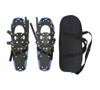 Raquettes à neige 3 en 1 - vidaXL - Bleu et Noir - Aluminium et HDPE - 63x21 cm - 1,98 kg - Réglable en longueur