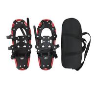 Raquettes à neige 3 en 1 - vidaXL - Rouge et Noir - Aluminium et HDPE - 53,5x21 cm - Réglable de 38 à 48