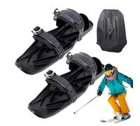 Raquettes à neige pour homme, snowblades skate, accessoires de ski compacts, outils de ski multifonctionnels, réglables, pieds de neige légers et antidérapants pour hommes, femmes, adolescents et
