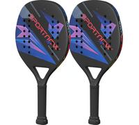 Raquettes de Beachball SPORTNOW Set de 2 raquettes de tennis en fibre de carbone avec sac