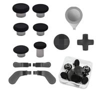 Raquettes de manette Elite 13 en 1 pour Xbox Elite Series 2 avec 6 joysticks métalliques et outil, 2 D-Pads, 4 pagaies (noir)