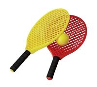 Raquettes de mini-tennis pour enfant Tremblay CT - Lot de 2 avec balles - Noir/Rouge/Jaune