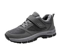 Raquettes de neige pour homme - Chaussures à lacets pour la randonnée - Thermiques - Antidérapantes - Doublure en fourrure - Imperméables - Bottes de randonnée orthopédiques pour femme, gris, 39.5 EU