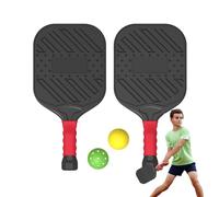 Raquettes de Pickle Ball, Pagaie de | Ensemble de Pickelball élargi à haute élasticité 2 pièces,Balle de cornichon à en fibre de verre, raquettes de sport légères avec poignée antidérapante pour le co