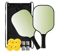 Raquettes de pickleball à rotation dégradé bleu cyan | ensemble de palas de pickleball pour adultes hommes femmes