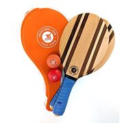 Raquettes de Plage Frescobol en Bois - Lifeguard Edition