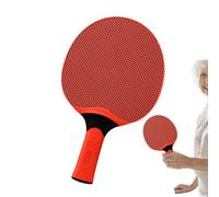 Raquettes de tennis de table en caoutchouc - Poignée en bois, ensemble de raquettes de pong | Raquette de taille complète avec fonction en caoutchouc texturé, raquette d'intérieur et d'extérieur pour