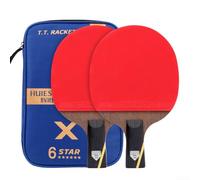 Raquettes de tennis de table fabriquées avec des couches de fibre de carbone et de caoutchouc pour une meilleure vitesse et une meilleure réponse de rotation en utilisation personnelle et