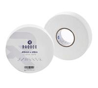 Raquex Bande en Tissu pour Sports : Crosse de Hockey, Tennis, Squash ou Badminton, Cordes à sauter et Plus Encore, résistante à l'eau, Forte et Offre Une adhérence Naturelle Accrue (Blanc)