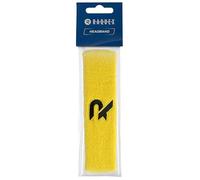 Raquex Bandeau en Coton Doux et Absorbant pour Le Sport, la Course à Pied et Le Fitness. Matière Extensible en Coton (Jaune)