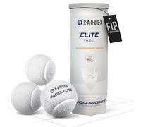 Raquex Elite Balles de Padel Blanches - 3, 6, 9 ou 120 balles - pour Toutes Les Surfaces de Terrain - Approuvé FIP (1 Tube de 3)