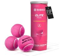 Raquex Elite Rosa Lot de 3 balles de padel - 3, 6, 9 ou 120 balles - Pour tous les types de placement - Spécification FIP