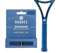 Raquex Enhance Bande antidérapante de rechange pour raquette de tennis - Poignée de rechange confortable, douce et durable - Bande de finition incluse (bleu)