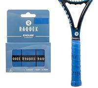 Raquex Ruban de surgrip pour Raquette Endure de Lot de 3 Rubans surgrips pour Raquettes, épaisseur 0,75 mm - Antidérapant pour Raquette de Tennis, Badminton, Squash, Padel
