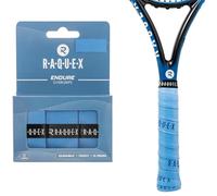 Raquex Ruban de surgrip pour Raquette Endure de Lot de 3 Rubans surgrips pour Raquettes, épaisseur 0,75 mm - Antidérapant pour Raquette de Tennis, Badminton, Squash, Padel