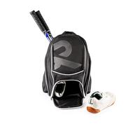 Raquex Sac à Dos de Sport pour 2 Raquettes de Squash ou de Badminton, ou 1 Raquette de Tennis. Sac à Dos pour Raquettes + Chaussures + Ordinateur Portable + Bouteille d'eau