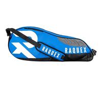 Raquex Sac de Tennis pour 6 Raquettes de Tennis, Badminton ou Squash - Bleu, Noir ou Magenta - Peut contenir jusqu'à 6 Raquettes + Accessoires + Baskets