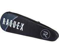 Raquex Sac pour Trois Raquettes de Badminton. Housse pour Raquettes de Badminton ou de Squash, bandoulière Ajustable. Sac pour Raquettes de Sport pour Hommes et Femmes (Noir)