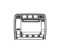 RAQXOLPB Autocollant Intérieur Compatible avec Cayenne S pour GTS pour Turbo 2003 2004 2005 2006 2007 2008 2009 2010 Panneau De Navigation Intérieure en Fibre De Carbone