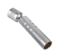 RAQXOLPB Jeu de clés à Bougie d'allumage Véhicule avec Joint Universel Magnétique À Paroi Mince pour ougie D'allumage Douille Flexible À 12 Angles Outil Réparation Automobile(14mm)