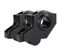 RAQXOLPB Rehausseur de Moto Compatible avec pour Z650 RS 2021-2024 pour Z400 2018-2024 22 Mm 7/8" Risers De Guidon De Moto Extension Riser Déplacé vers L'arrière(Matte Black)