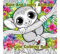 Rare And Lovely Animals: A Cute Coloring Book: There are 80 cute animal images waiting for you to enjoy coloring them in a fun way.