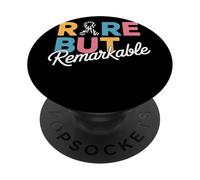 Rare But Remarkable Ruban Zébré Maladie Rare Sensibilisation PopSockets PopGrip Adhésif