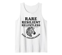 Rare Resilient Implacable Zebra Awareness Warrior Design Débardeur