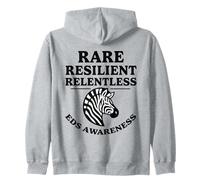 Rare Resilient Implacable Zebra Awareness Warrior Design Sweat à Capuche