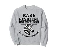 Rare Resilient Implacable Zebra Awareness Warrior Design Sweatshirt