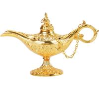 Rare rétro - légende couleur Aladdin Magic Genie Light Pot de chambre à voeux à collectionner (or)