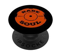 Rare Soul Music 7 inch 45 RPM Vinyl DJ Graphic PopSockets PopGrip Adhésif