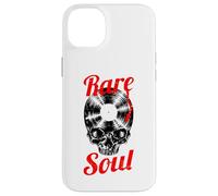 Rare Soul Music Vintage Old School DJ Tourne-Disque en Vinyle Motif crâne Coque pour iPhone 14 Plus