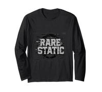 Rare Static Glitch Typographie Streetwear Design Manche Longue