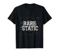 Rare Static Glitch Typographie Streetwear Design T-Shirt