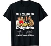 Rare Vintage A%B%B%A Ch%iqu%it%ta 43 Years 1979-2022 Thank You for The Memories Signature Unisex, Men, Women Tee,T-Shirt Black XL