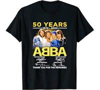 Rare Vintage Ababa 50Th Anniversary 1972 2022 Signature Thank You for The Memories Men Tee T-Shirt Black L