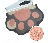 Rarenut Tapis de litière mignon pour chat, 61 x 40,6 cm, piège les saletés de la litière et du bol de nourriture pour animaux domestiques, doux pour les pattes de chaton, facile à nettoyer,