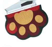 Rarenut Tapis de litière mignon pour chat 61 x 40,6 cm, tapis de litière doux pour les pattes de chaton, facile à nettoyer, antidérapant, accessoires pour animaux domestiques, paillasson de porte