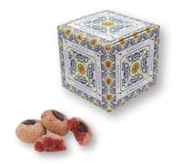 RAREZZE - biscuits siciliens à la pâte d’amande à la FRUITS DES BOIS | boîte cadeau décorée 1kg | Spécialités siciliennes, pâtisseries artisanaux, cannoli, cassata siciliana