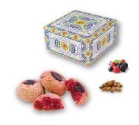 RAREZZE - biscuits siciliens à la pâte d’amande aux FRUITS DES BOIS | boîte cadeau décorée 400gr | Spécialités siciliennes, pâtisseries artisanaux, cannoli, cassata siciliana