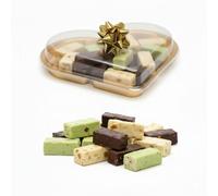 RAREZZE - Les réputé petits nougats tendre siciliennes (Torroncini) recouvertes de chocolat, dans un élégant coffret cadeau. Tout droit de la Sicile par ancienne pâtisserie artisanale