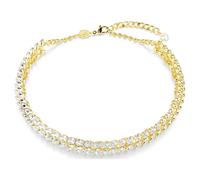 Ras-de-cou Idyllia, Taille ovale, Blanc, Doré à l’or 18 carats (750/1000) OS