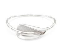Ras-de-cou Swarovski Classica, Pièce d’exception, Taille ronde, Blanc, Argent 925 OS