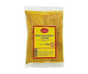 Ras El Hanout Jaune 100G | ZERDA | Haute Qualité | Sans Colorant ni Conservateur | 100% Naturel