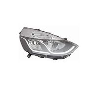 RAS Projecteur Droit Avec Moteur, Parabole Noire Et Bord Intérieur Blanc pour Renault Clio De 10-2012 À 08-2016