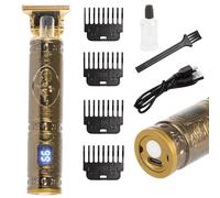 Rasage de batterie métallique rétro et coupe de cheveux et barbe - Trim USB LCD