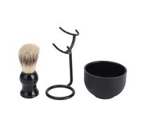 Rasage de bol de savon support Brussage Set Men Hair Hair Grooming Kit Salon Home Portable Metal Construction