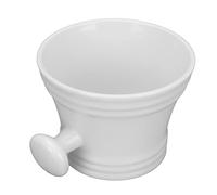 Rasage de savon bol grande capacité hommes portables tasse de rasage avec poignée voyage à la maison blanc laiteux