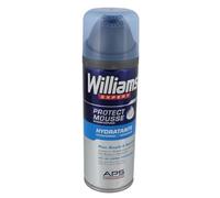 Rasage sans irritations et peau hydratée - WILLIAMS Mousse à Raser Protect Hydratant Homme, 200mL - Lot de 4